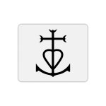 Tapis de souris rectangle croix de camargue