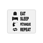 Tapis de souris rectangle eat sleep p�tanque