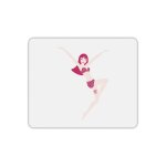 Tapis de souris rectangle fille robe petit pois