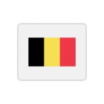 Tapis de souris rectangle imprim� drapeau belgique