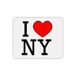 Tapis de souris rectangle imprimé i love new york Tapis de souris rectangle imprimé i love new york