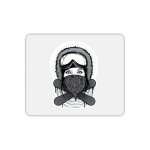 Tapis de souris rectangle imprim snowboard women
