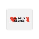 Tapis de souris rectangle j'aime les deux s�vres
