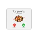 Tapis de souris rectangle la paella m'appelle