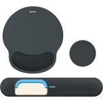 Tapis de souris et repose - poignet clavier, ensemble 3 - en - 1 ergonomique gel m�moire, tapis gaming ...