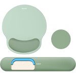 Tapis de souris et repose - poignet clavier, ensemble 3 - en - 1 ergonomique gel m�moire, tapis gaming ...