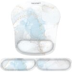Tapis de souris et repose - poignet clavier, mouse pad ergonomique en mousse  mmoire pour bureau ordinateur, ...