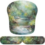 Tapis de souris et repose - poignet clavier, mouse pad ergonomique en mousse  mmoire pour bureau ordinateur, ...