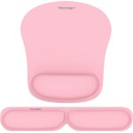 Tapis de souris et repose - poignet clavier, mouse pad ergonomique en mousse a m�moire pour bureau ordinateur, ...