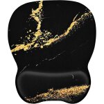 Tapis de souris avec repose - poignet ergonomique, 4mm mousepad avec remplissage en mousse  mmoire, ...