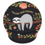 Tapis de souris avec repose - poignet, repose - poignet ergonomique multicolore