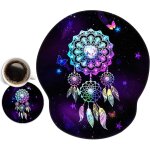 Tapis de souris avec repose poignet en gel, tapis de souris ergonomique, confort avec repose - poignet ...