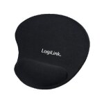 Tapis de souris avec repose - poignet en gel - noir
