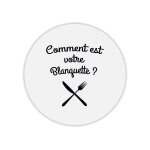 Tapis de souris rond citation oss 117 blanquette
