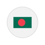 Tapis de souris rond drapeau bengladesh