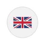 Tapis de souris rond drapeau royaume uni