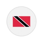 Tapis de souris rond drapeau trinit� et tobago