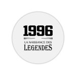 Tapis de souris rond imprimé anniversaire 1996 légendes Tapis de souris rond imprimé anniversaire 1996 légendes