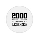 Tapis de souris rond imprimé anniversaire 2000 légendes Tapis de souris rond imprimé anniversaire 2000 légendes