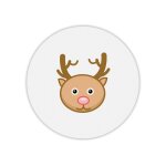 Tapis de souris rond imprim� cerf cartoon