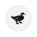 Tapis de souris rond imprim� chasse canard 3