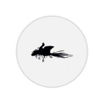 Tapis de souris rond imprim� chasse lapin 3