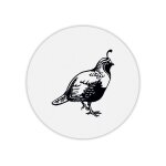 Tapis de souris rond imprim� chasse oiseau
