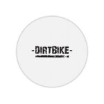 Tapis de souris rond imprim� dirtbike logo