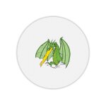 Tapis de souris rond imprim� dragon