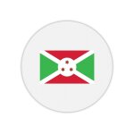 Tapis de souris rond imprim� drapeau burundi