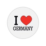 Tapis de souris rond imprim� i love germany