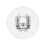 Tapis de souris rond imprim� laurier skate