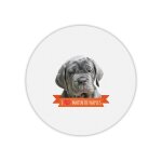Tapis de souris rond imprim� matin de naples