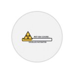 Tapis de souris rond imprim� pet en cours 2