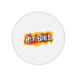 Tapis de souris rond imprim� pitbike logo 2