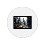 Tapis de souris rond imprim� rue new york