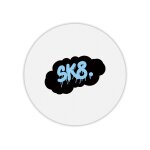 Tapis de souris rond imprim� sk8