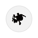Tapis de souris rond imprim� skater