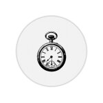 Tapis de souris rond imprim� steampunk montre