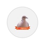 Tapis de souris rond imprim� tourterelle