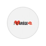 Tapis de souris rond j'aime les ardennes