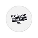 Tapis de souris rond l�gendes n�es en mai