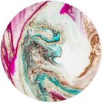 Tapis de souris rond, mouse pad pour ordinateur pc bureau portable, etanche surface lisse, base antidrapante ...