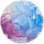 Tapis de souris rond, tapis souris pour ordinateur pc bureau portable, etanche surface lisse, base antidrapan ...