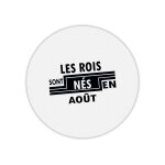 Tapis de souris rond roi n�s en ao�t