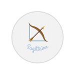 Tapis de souris rond signe astrologique sagittaire