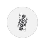 Tapis de souris rond t�te de mort / skull carte