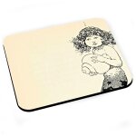 Tapis de souris sirene & pecheur peinture norman rockwell etats unis