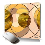 Tapis de souris souple abstrait peinture moderne rond marbre pour gaming color� accessoire respectueux ...