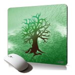Tapis de souris souple arbre de vie ecologie vert naturel yoga mousepad pc ordinateur portable fixe gaming ...